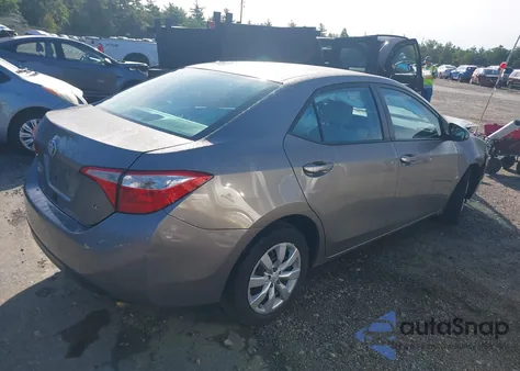 2016 Toyota Corolla Le из США, поврежденный, VIN 2T1BURHE7GC485321
